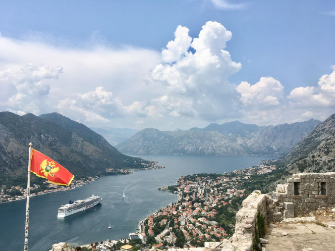 Vue sur les bouches de Kotor