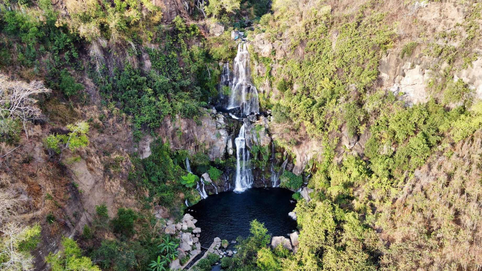 Bassin des Aigrettes vu de drone