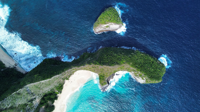 Kelingking beach à Nusa Penida