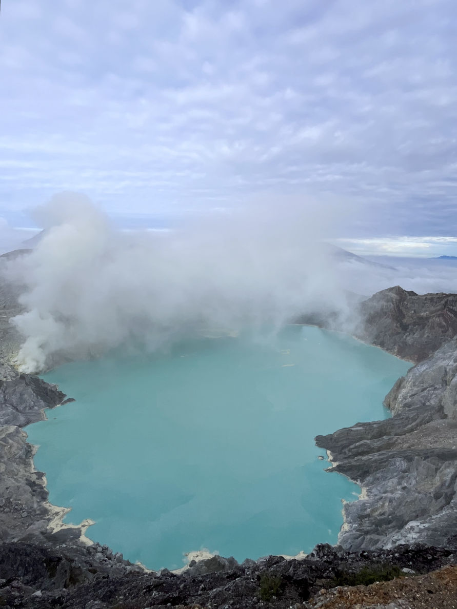 Le volcan Ijen en Indonésie