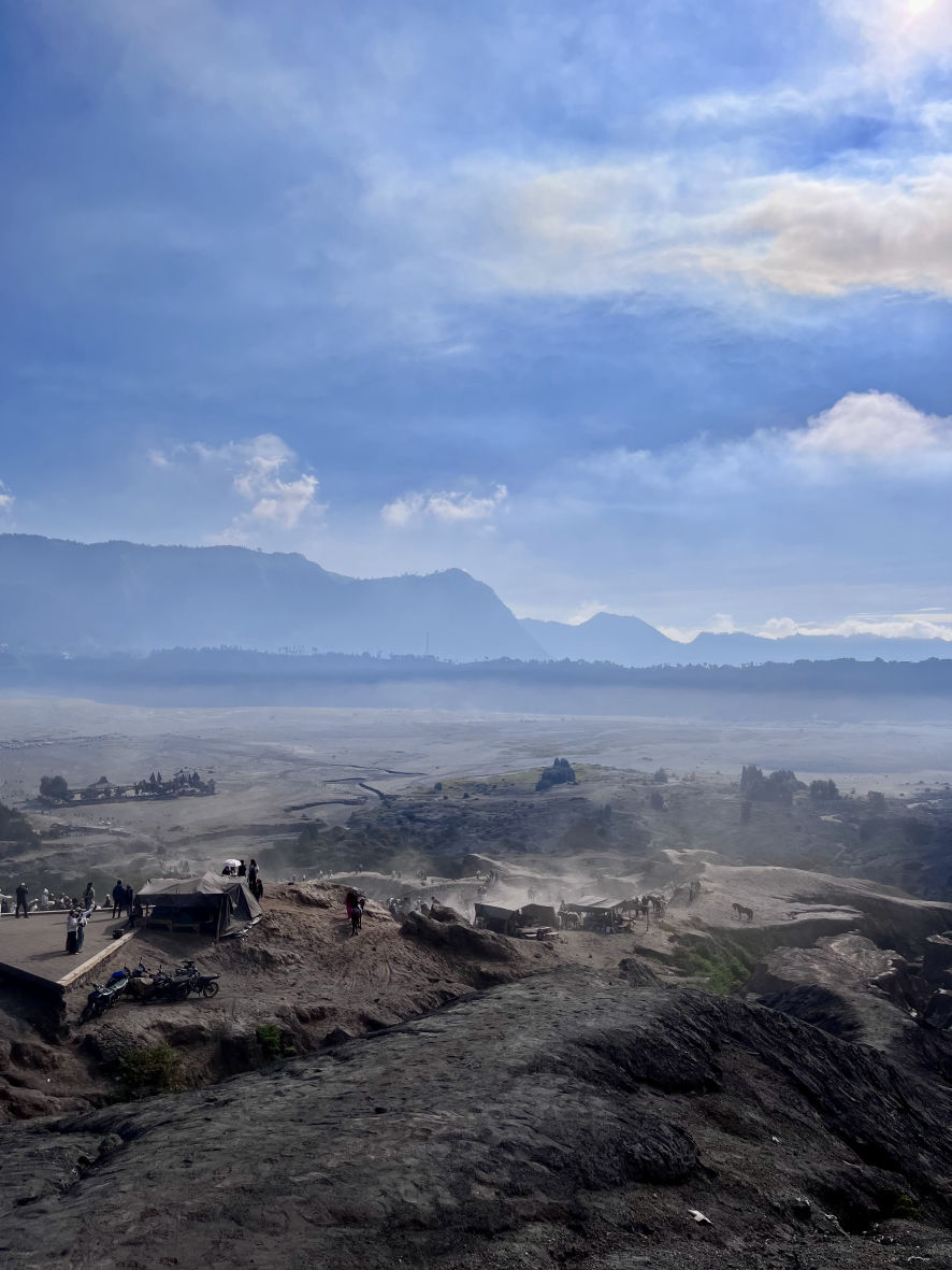 Des paysages lunaires aux alentours de Bromo