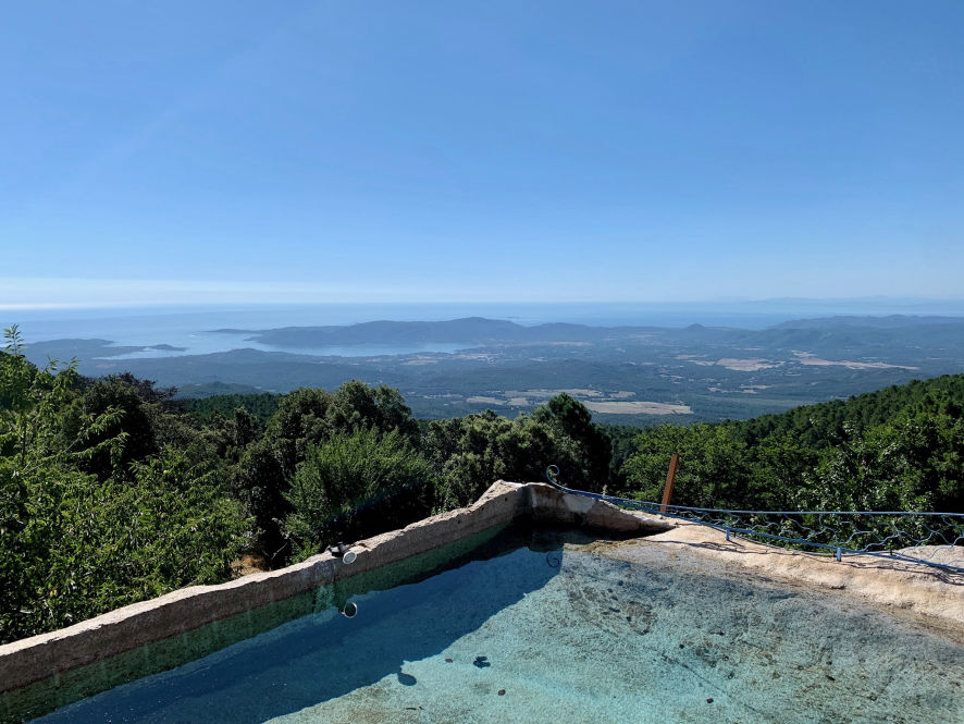 Vue depuis l'Ospédale sur Porto-Vecchio