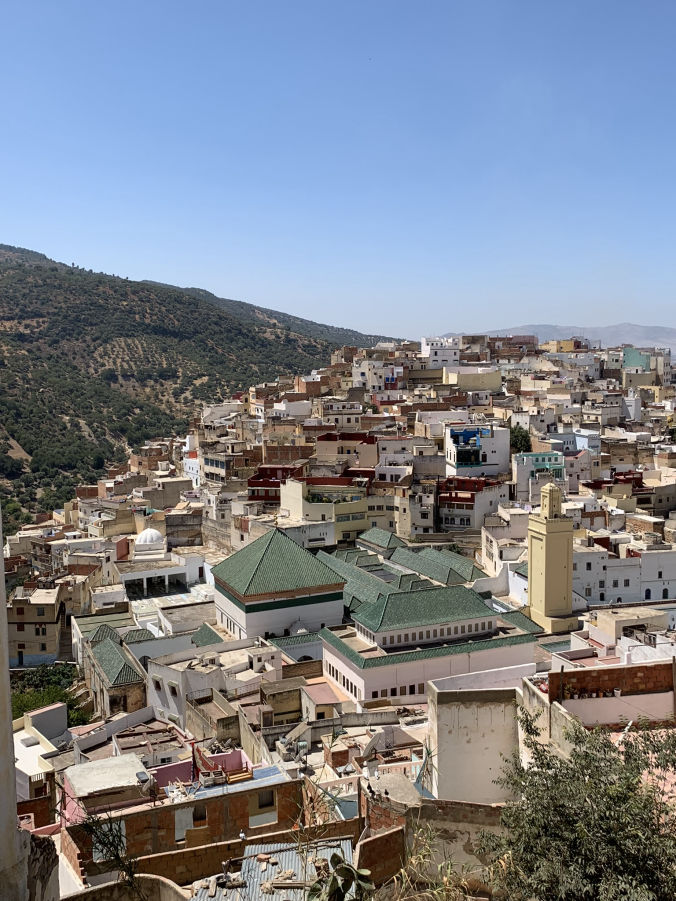Vue sur la médina de Moulay Idriss