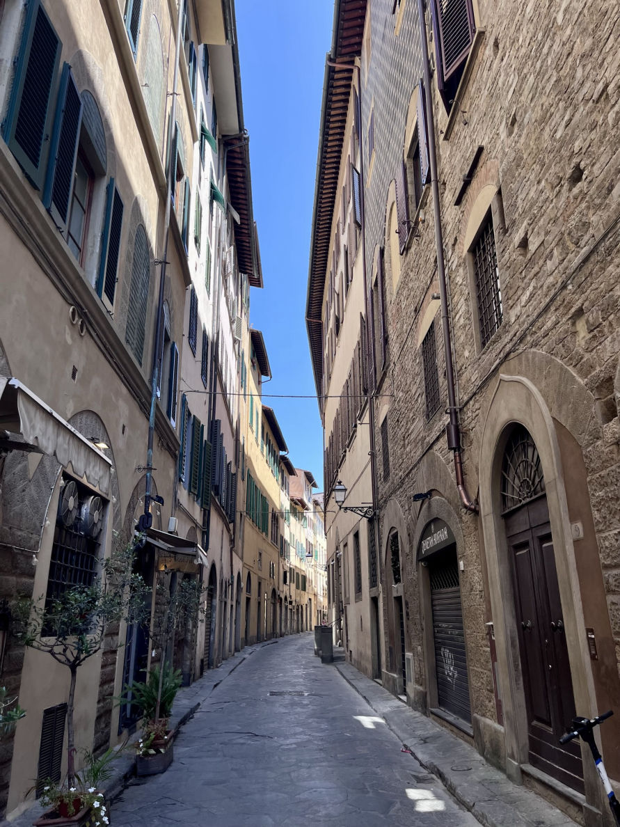 Les jolies rues colorées de Florence