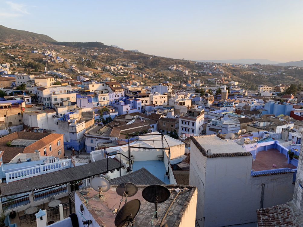 Vue sur la ville depuis l'hôtel Dar Sababa