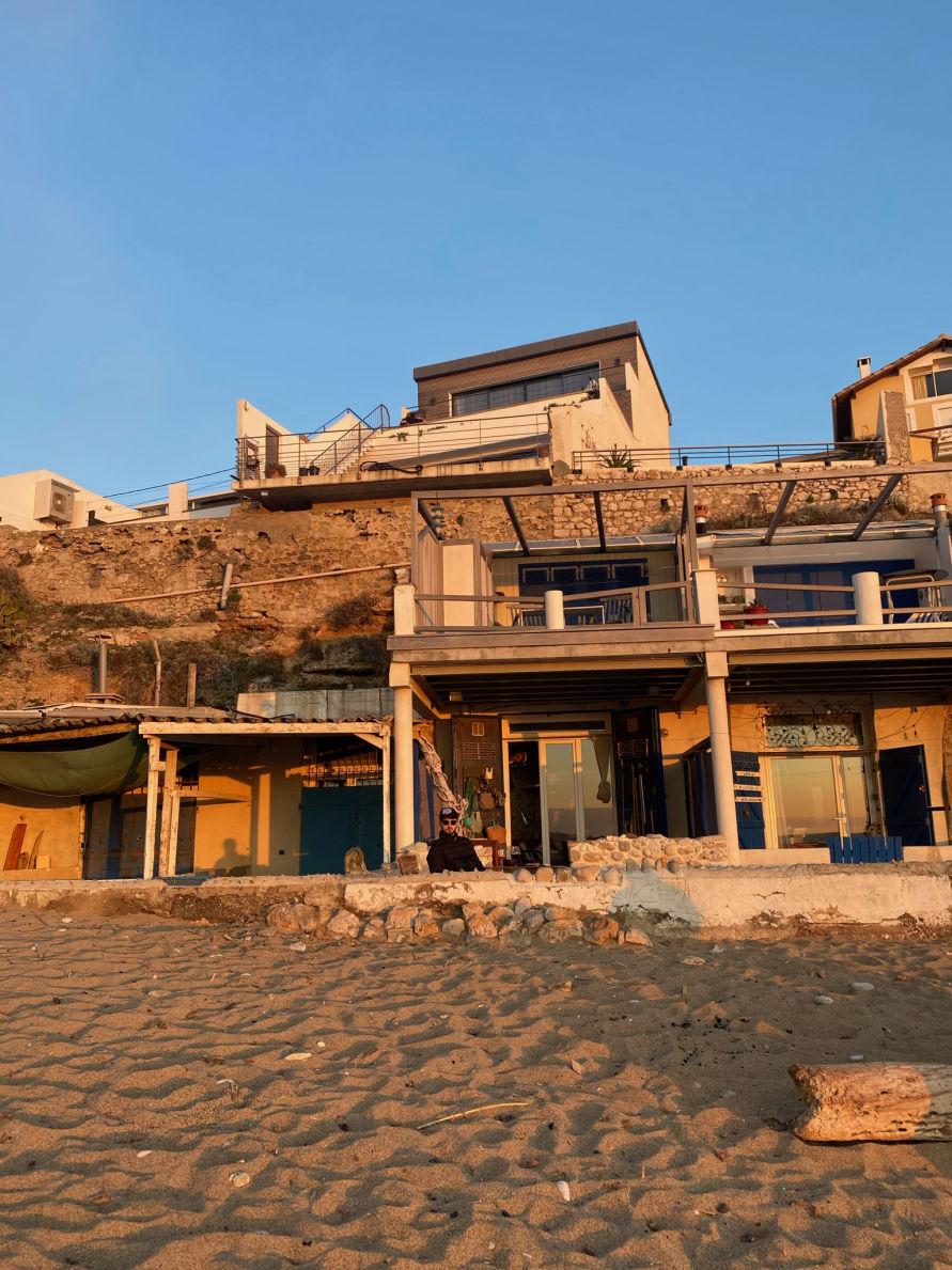 Notre airbnb, une cabane au bord de la Plage de la Bonne Brise