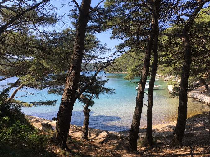 Balade autour du Grand lac à Mljet Island