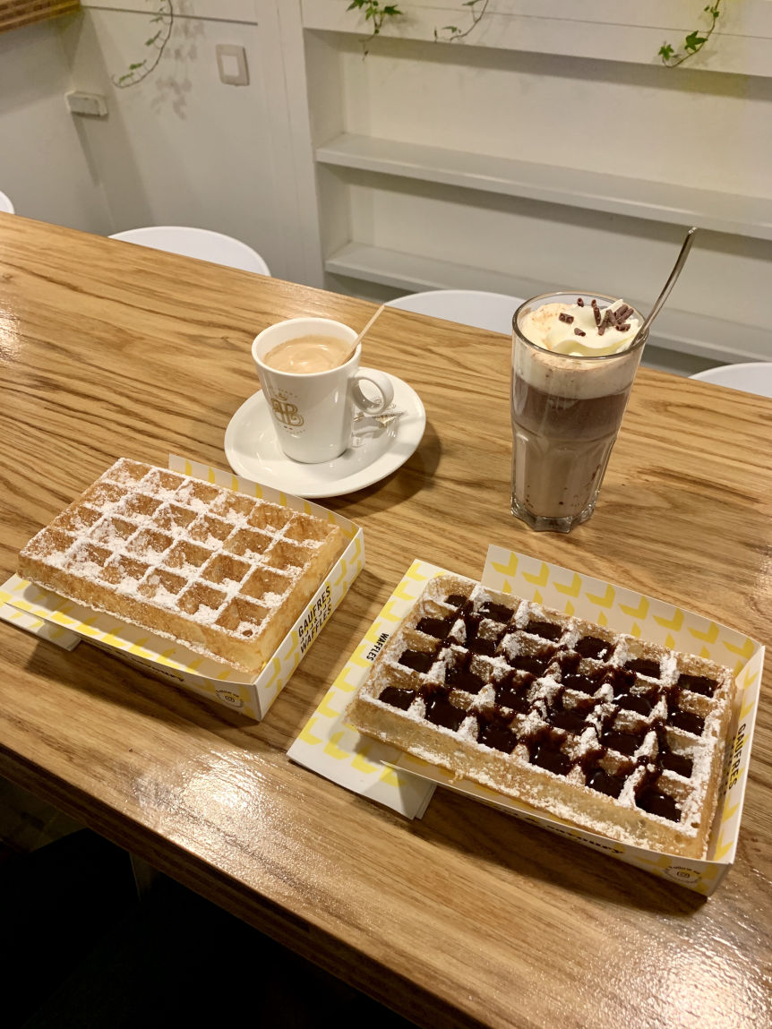 Les gaufres bruxelloises au Comptoir des Galeries