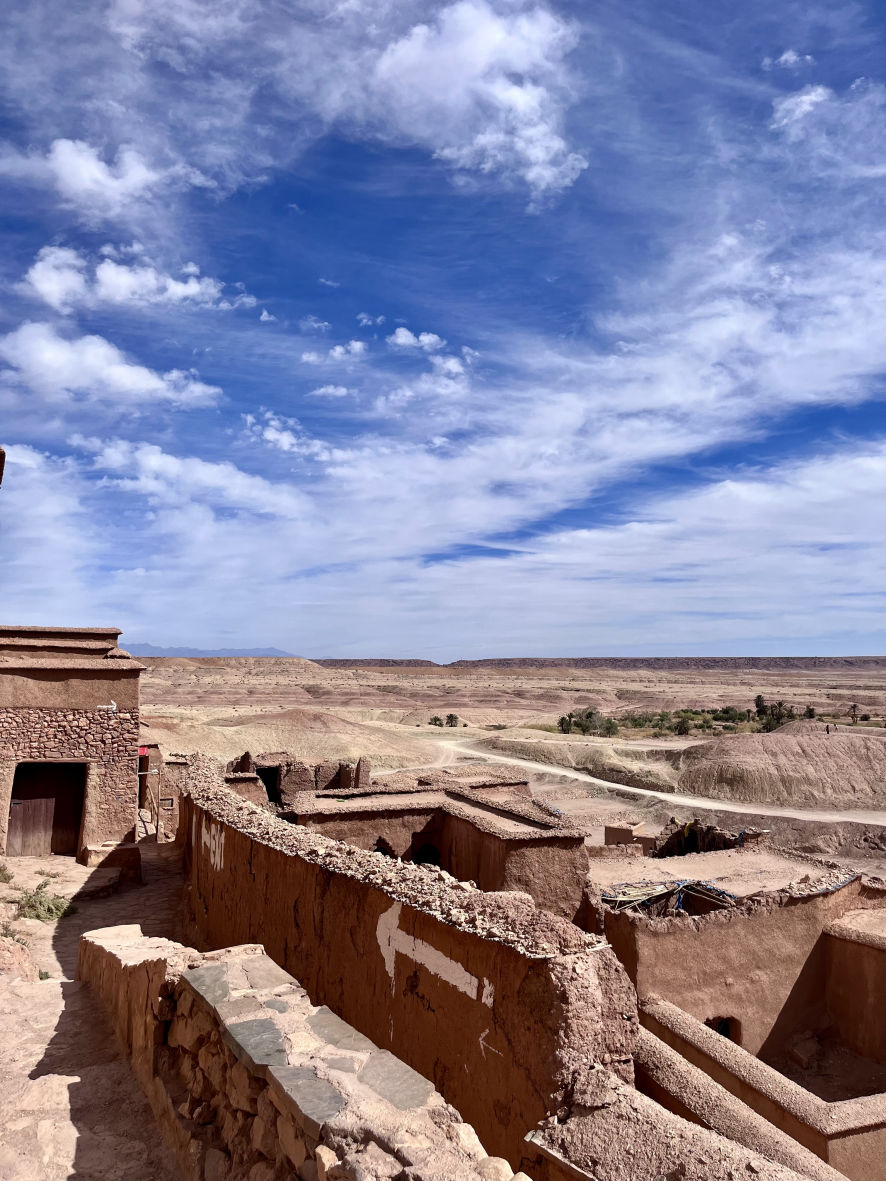 La vue sur le Ksar d'Aït-Ben-Haddou