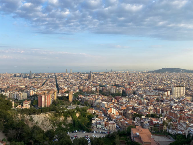 Vue sur Barcelone depuis le Bunker del Carmel