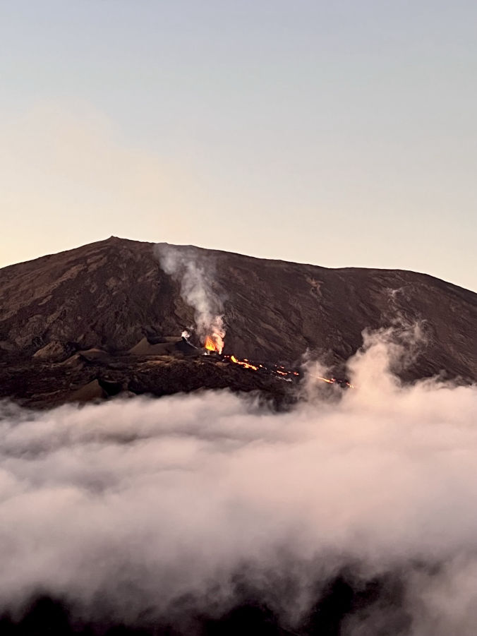 L'éruption volcanique du Piton de la Fournaise