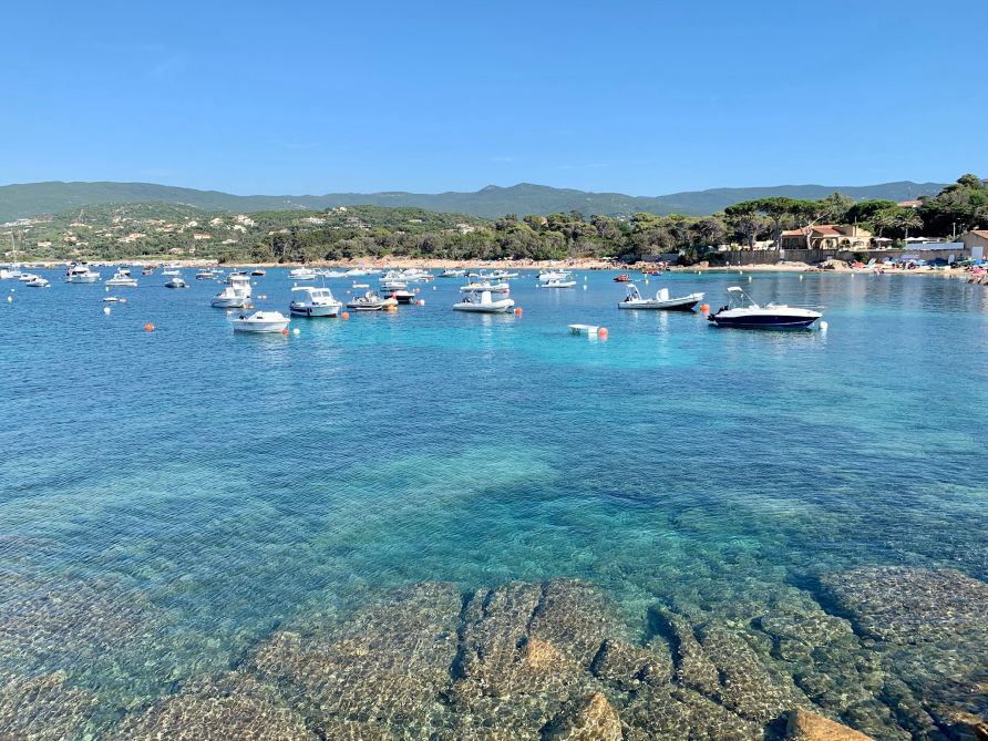 La plage Isolella à Porticcio
