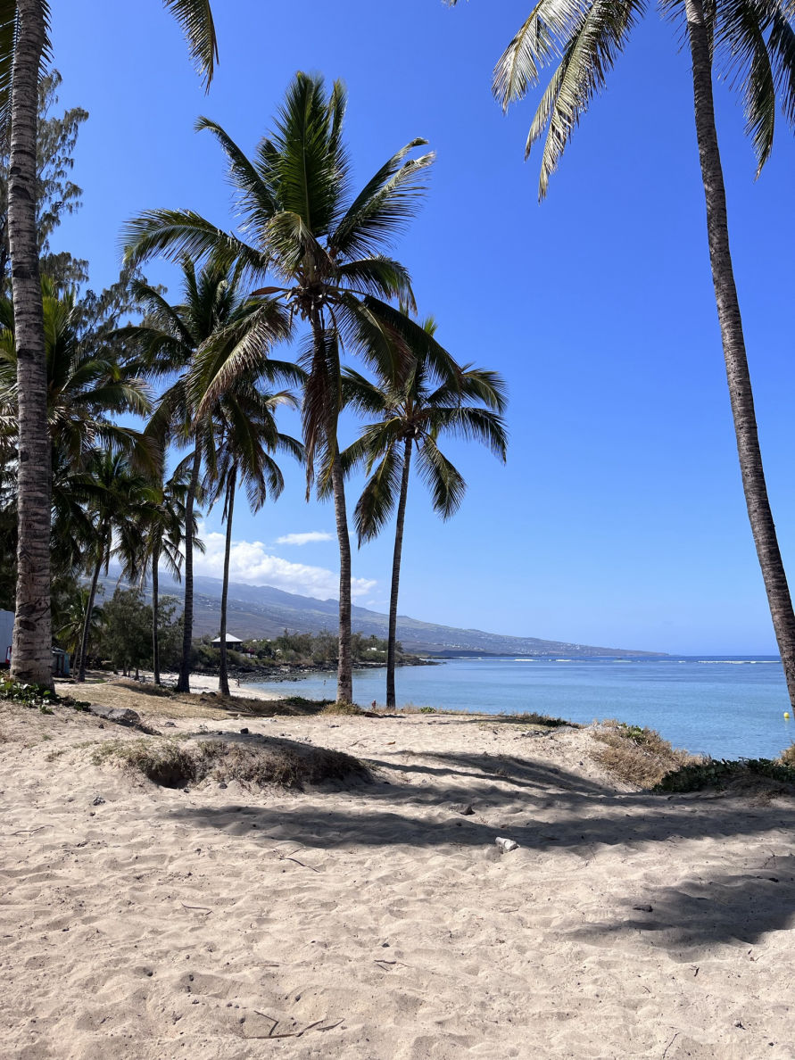 Début de journée à la plage Trou d'eau