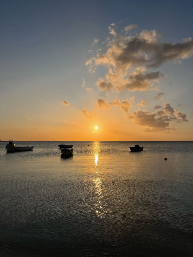 Les couchers de soleil à Trou-aux-Biches