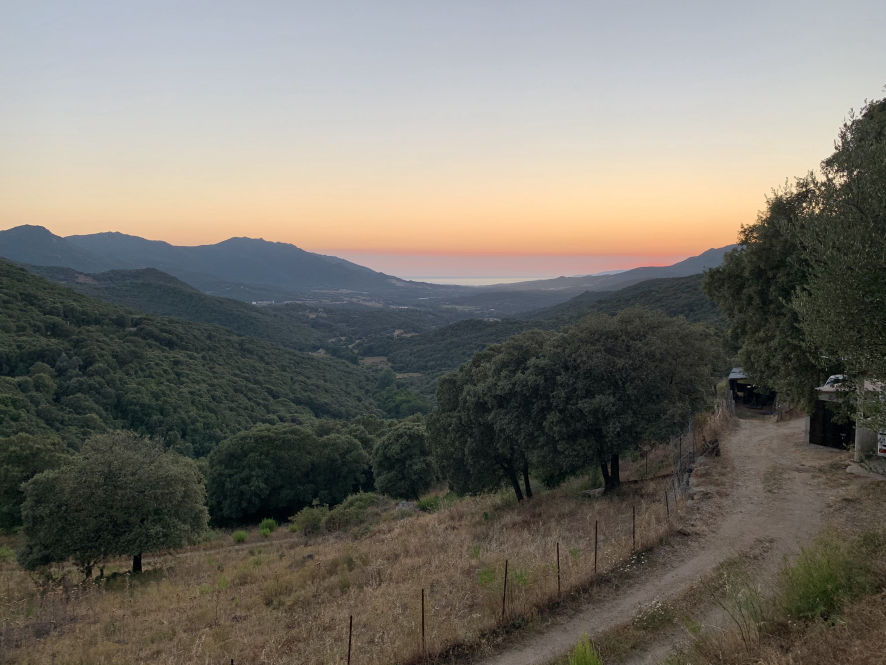 Coucher de soleil à Sainte-Lucie-de-Tallano