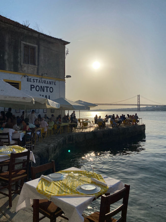 La vue depuis le restaurant Ponto Final