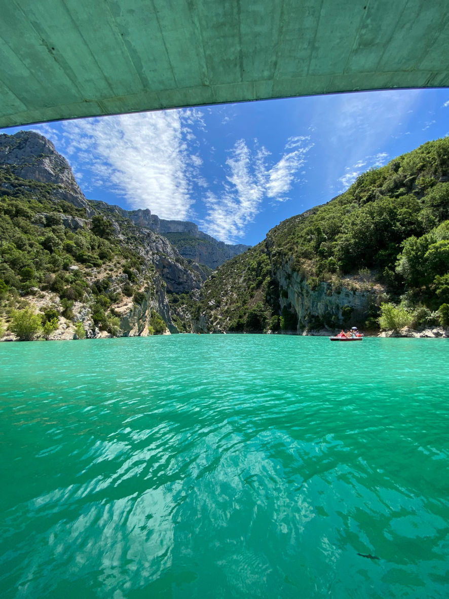 Le début des Gorges du Verdon