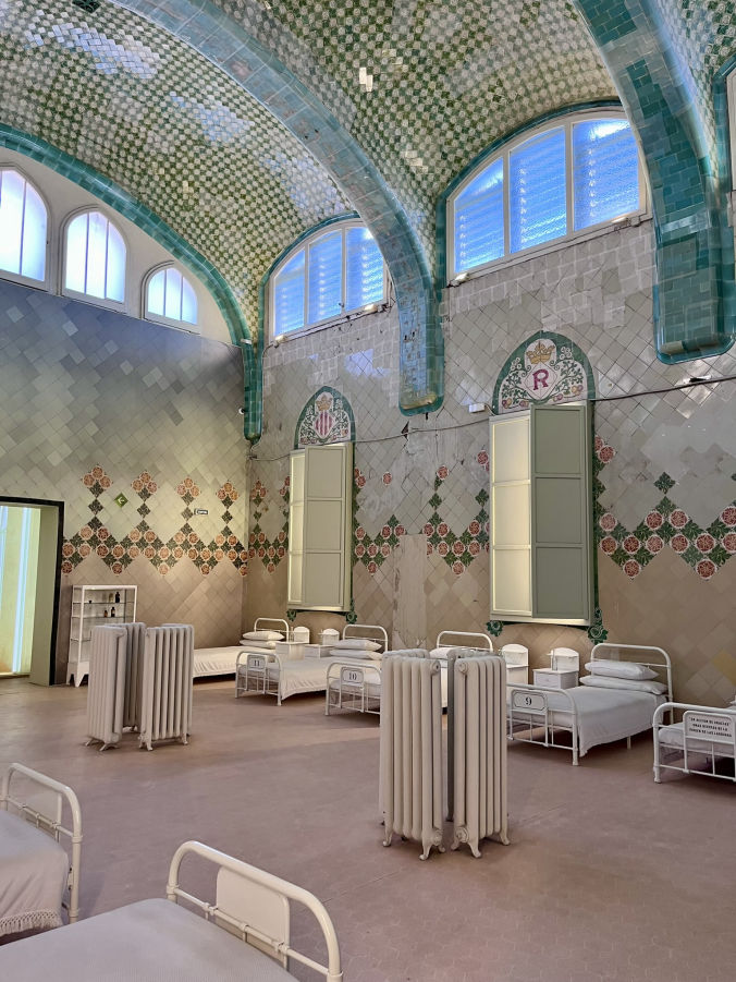Les lits de l'hopital de Sant Pau