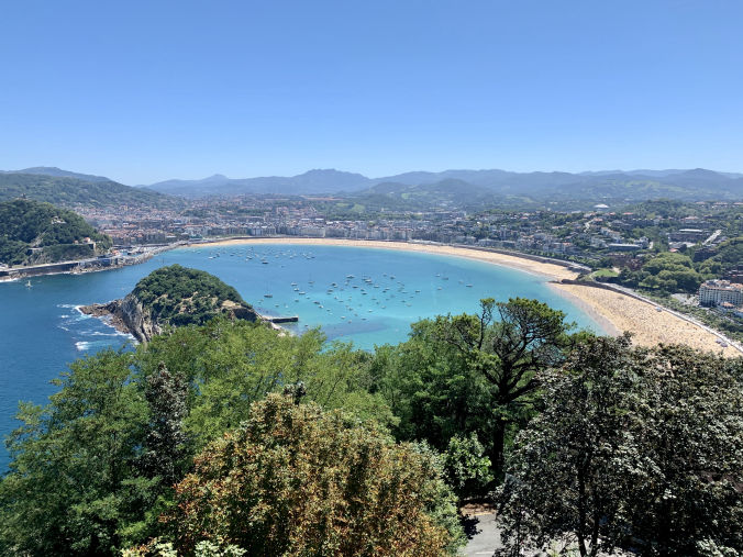 La vue depuis le Monte Igueldo à San Sebastián