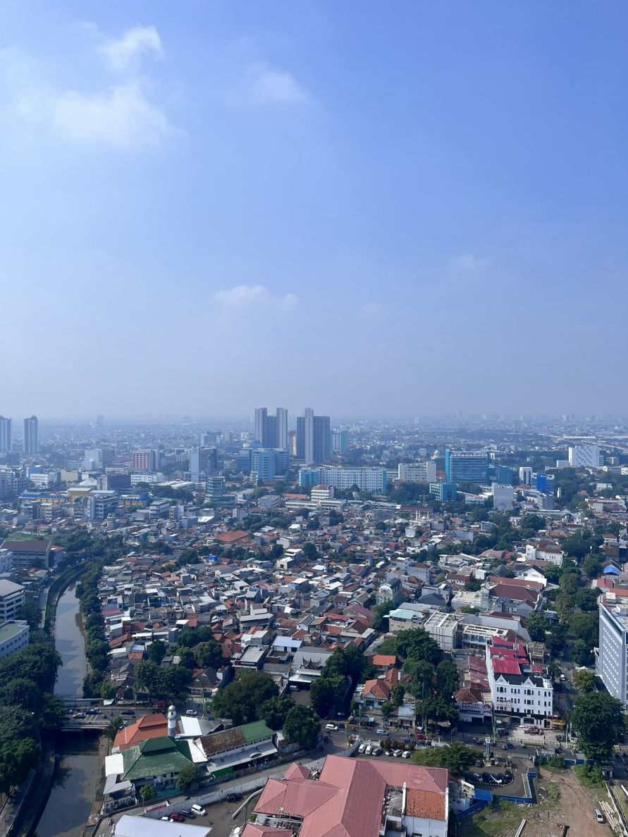 Vue incroyable sur la ville de Jakarta