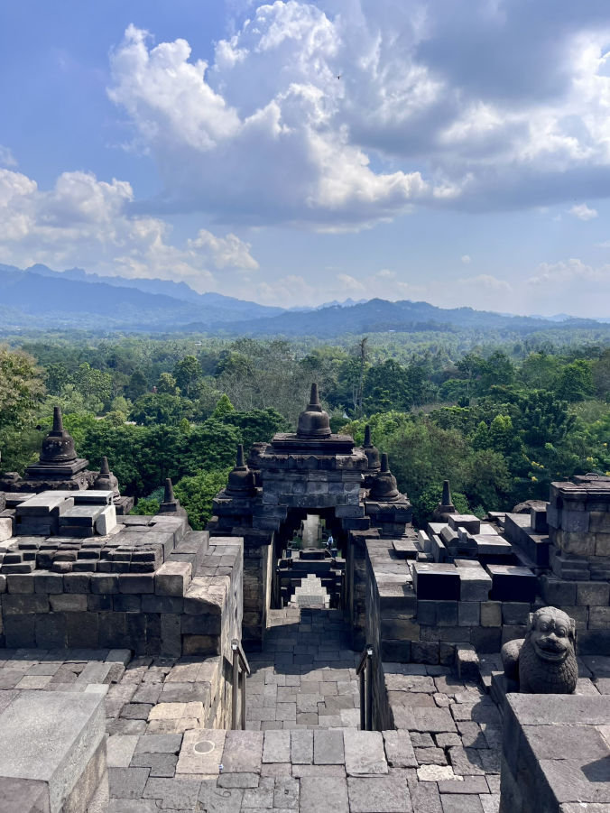 La magnifique depuis le temple Borobudur