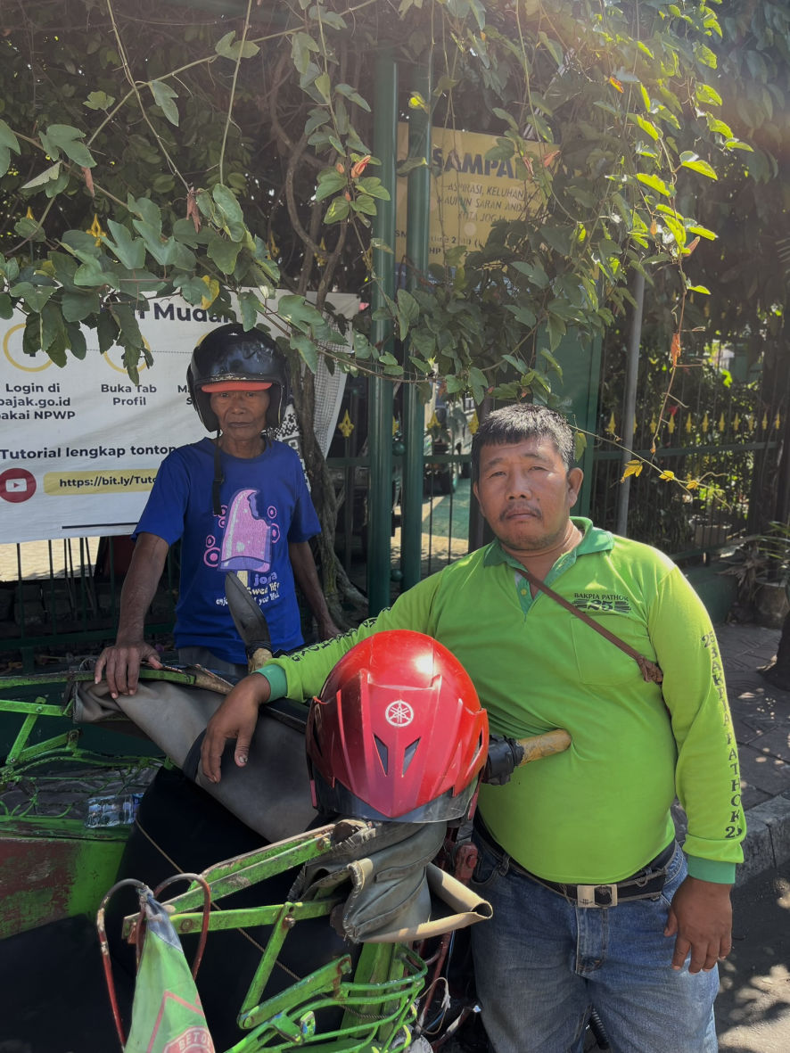 Les habitants de Yogyakarta sur l'île de Java