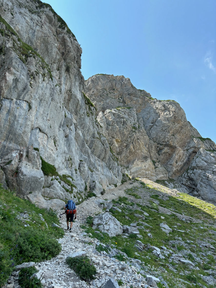 La montée dans le perrier