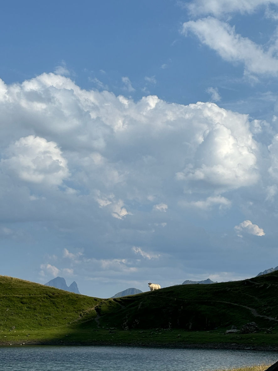 La vue depuis le lac du Montagnon