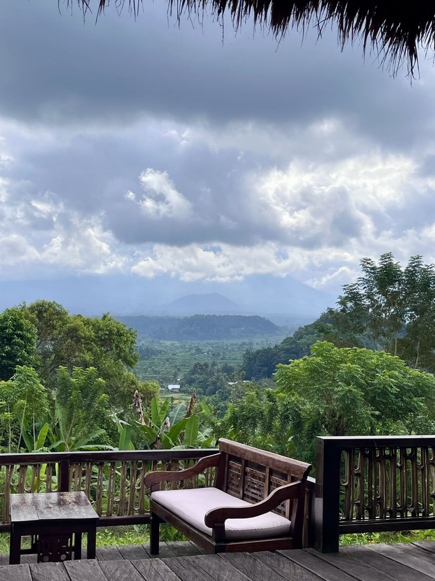 La vue depuis le restaurant Bali Asli à Bukit Cinta