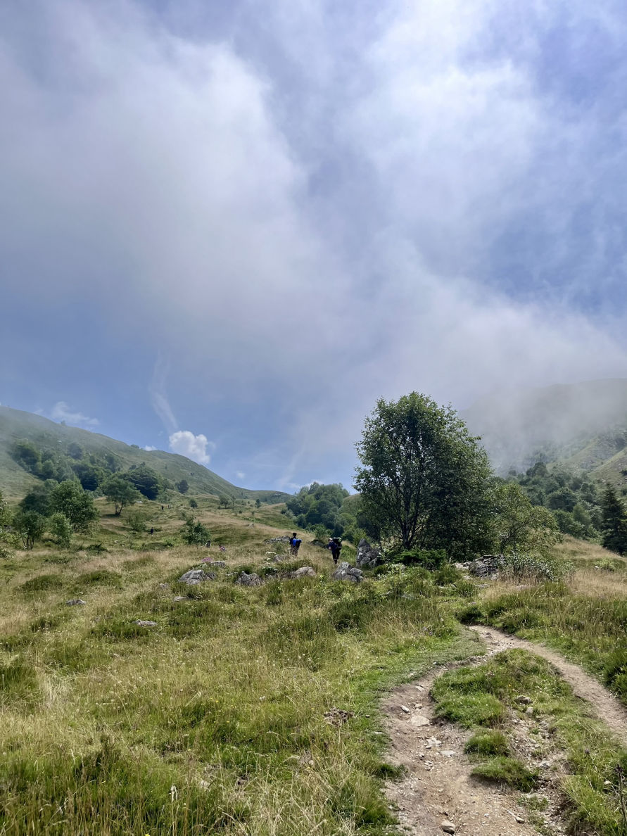 Début de la montée jusqu'à la cabane