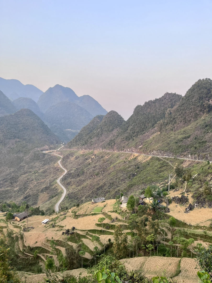 Les rizières en terrasses sur la Ha Giang Loop
