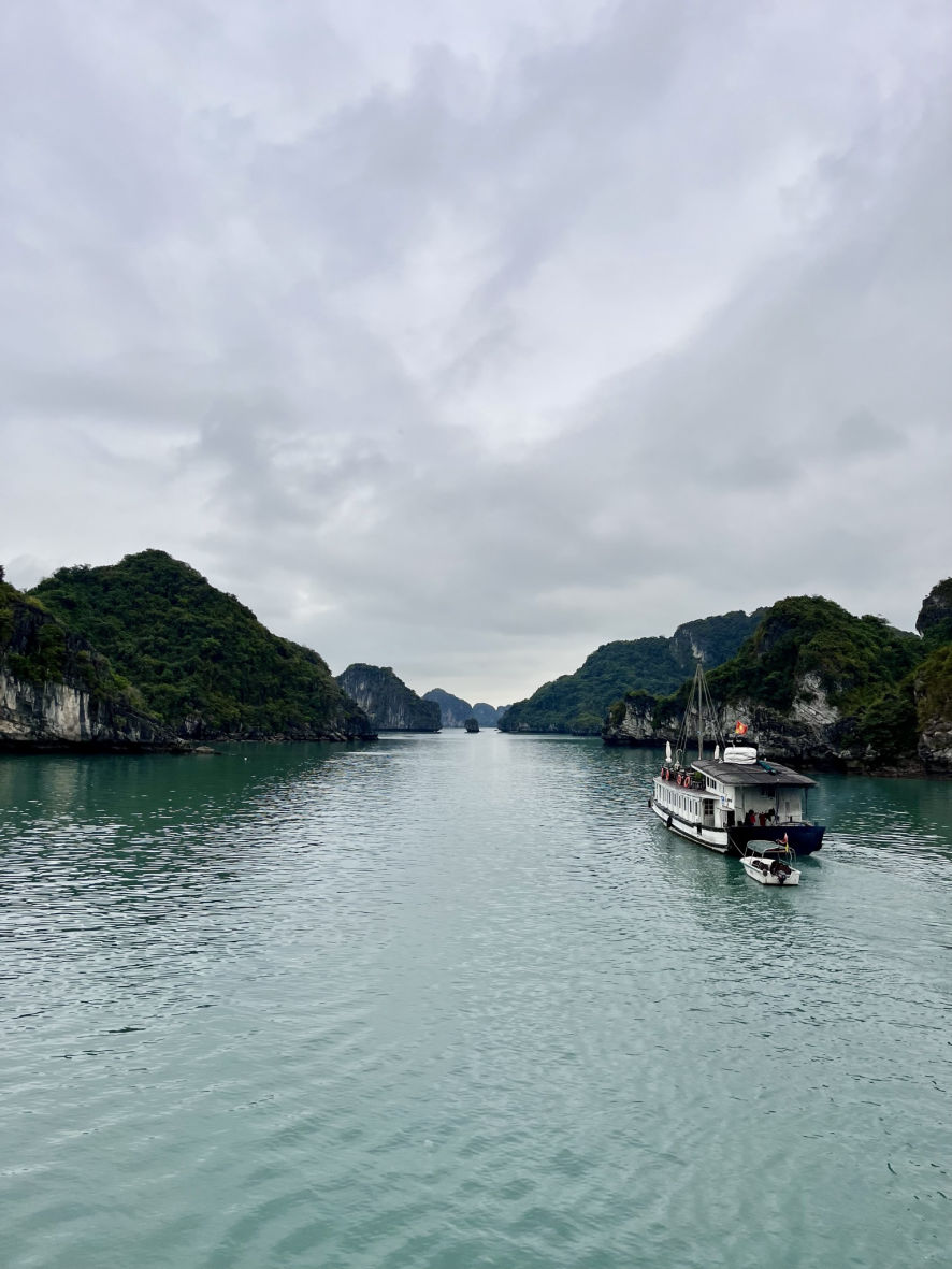Les bateaux de croisière dans la baie d'Ha Long