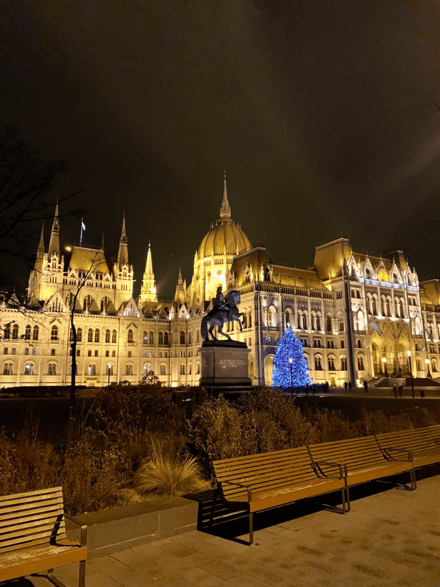 Le Parlement de Budapest de nuit