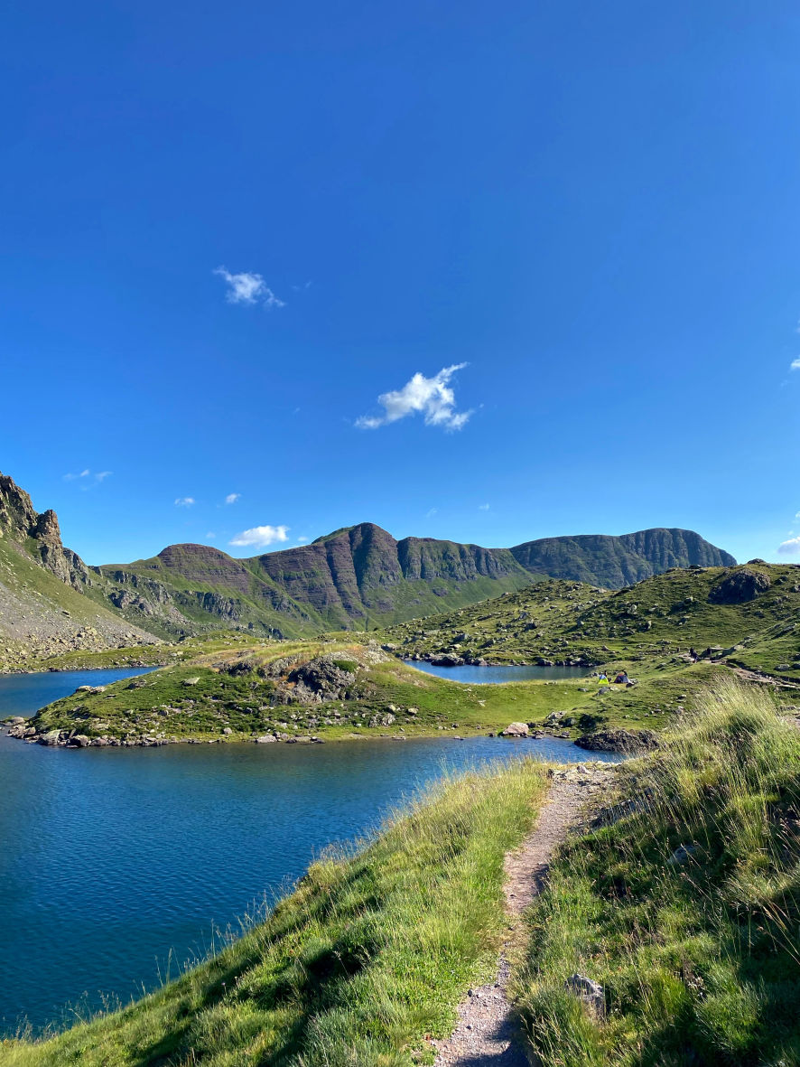 Le lac Bersau sur la randonnée des lacs d'Ayous
