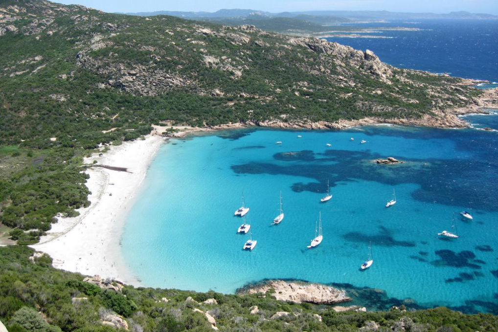 La vue sur la plage de Roccapina à Sartène