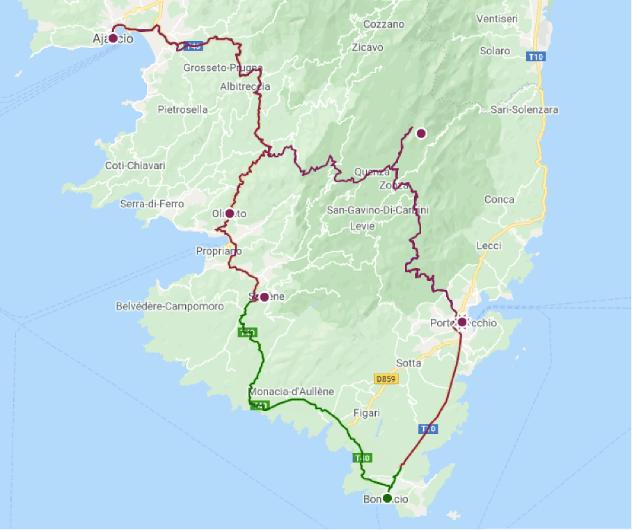 Itinéraire des jours 3 et 4